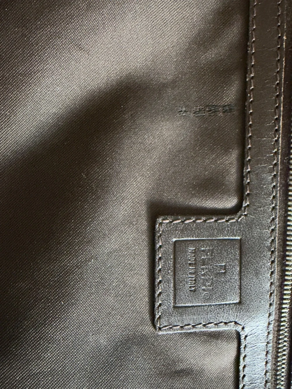 Fendi Brown Zucca shoulder bag